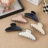 Acetic Acid High Texture Three-Layer French Elegant Large Hair Grab Clip Disc Hair Shark Clip Children
