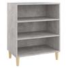 VidaXL Buffet Gris béton 57x35x70 cm Aggloméré
