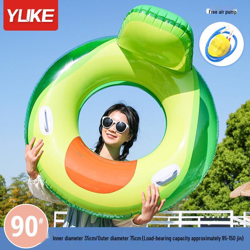 Kids' Cartoon Swim Ring: Thickened Style, Baby-Friendly & Adorable for Beginner Swimmers