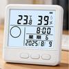 Temperature Humidity Meter Clock Temperature Format And Celsius For Home Office