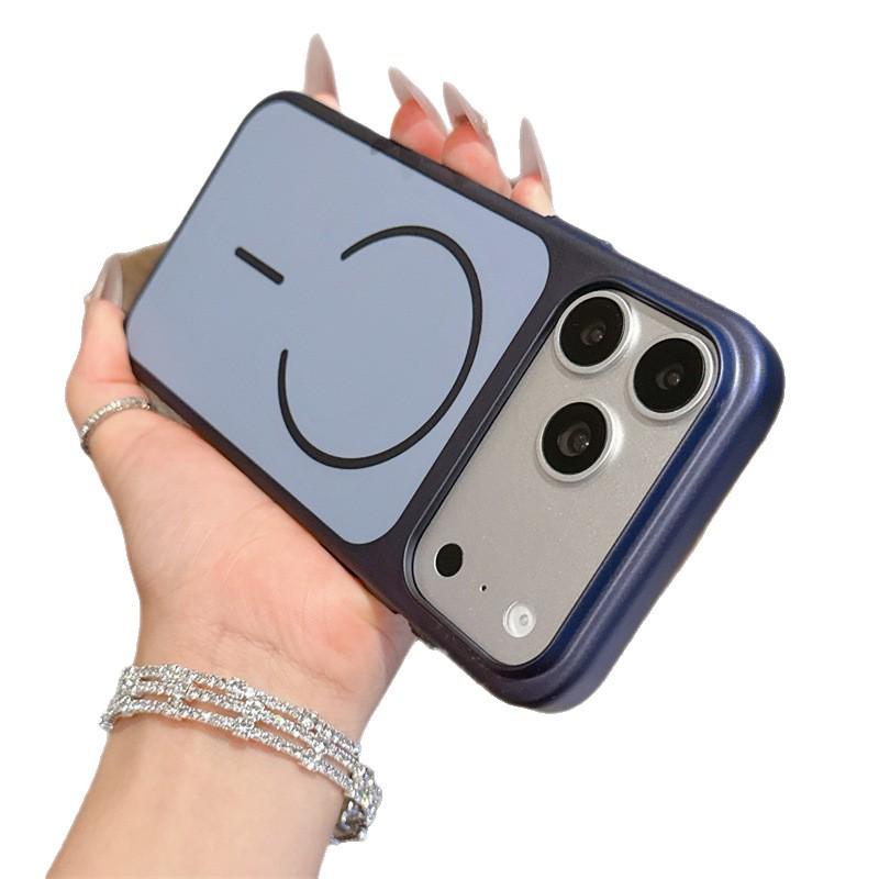 Apple 17/16 Pro Max Baked Paint Anti-Fall Phone Case with Fine Ring