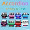 17 tangenter 8 bas Dragspel Minipiano Keyboards Nybörjare Barn Pedagogisk leksakspresent
