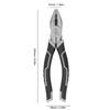 Practical High Hardness Electrician Plier 8in Anti Slip Handle Combination Plier Carbon steel Black Lineman Plier Lineman