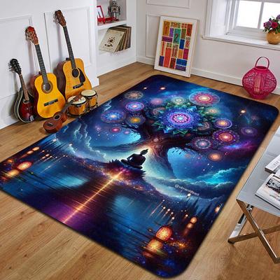 M-Mandala Bohemia Printed Carpet Fashion Yoga Mat Non-Slip Carpet Bedroom Decoration Outdoor Carpet Bedroom Birthday Gift