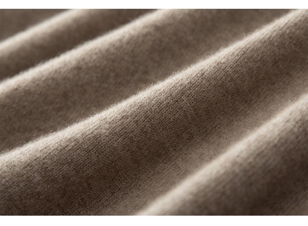Women's 100% Pure Cashmere One-Shoulder Long Sleeve Sweater - Soft, Loose-Fit Knitwear for Autumn/Winter.