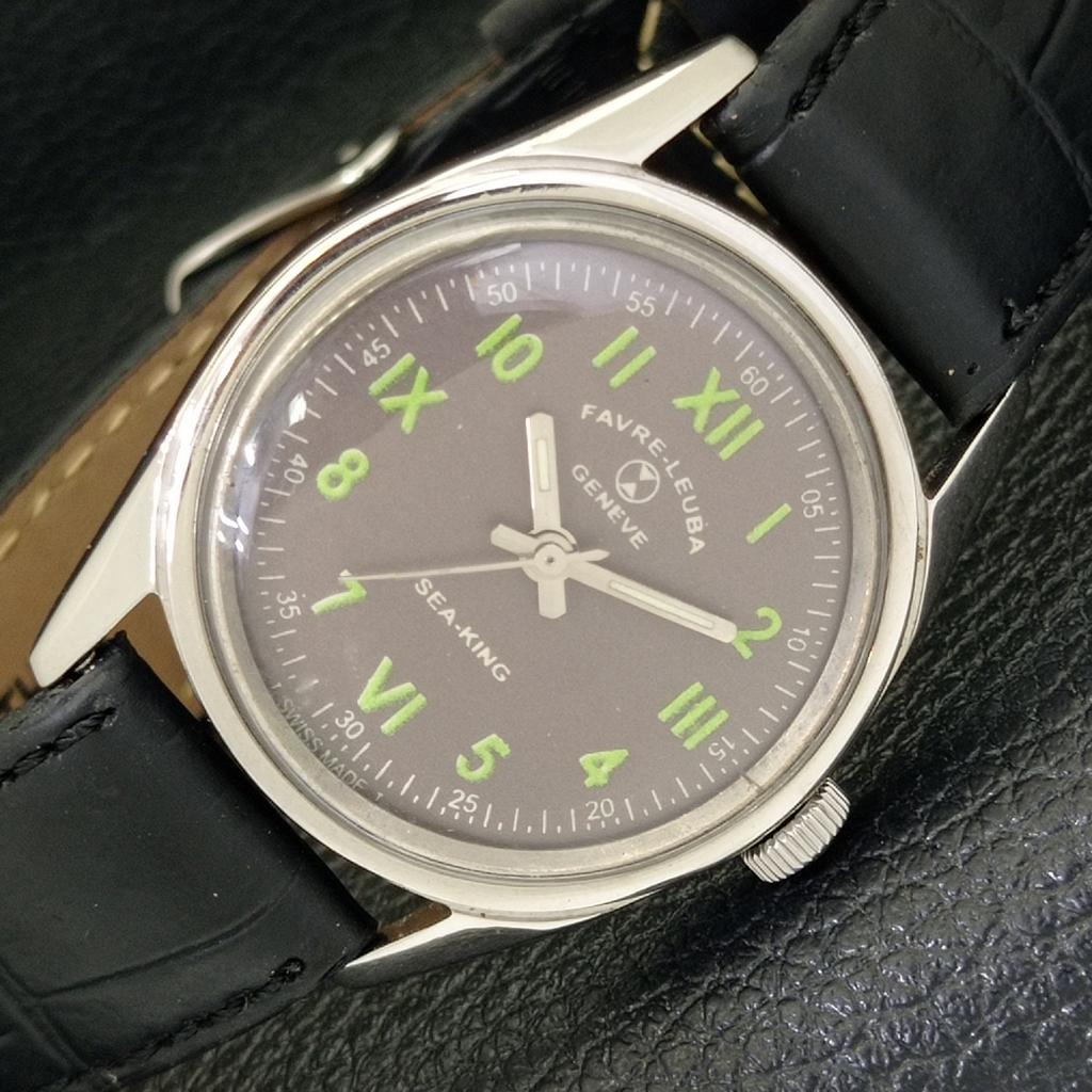 

Б/у швейцарские мужские часы FAVRE LEUBA SEA KING с ручным заводом, серый циферблат a432541-2 R112-a432541