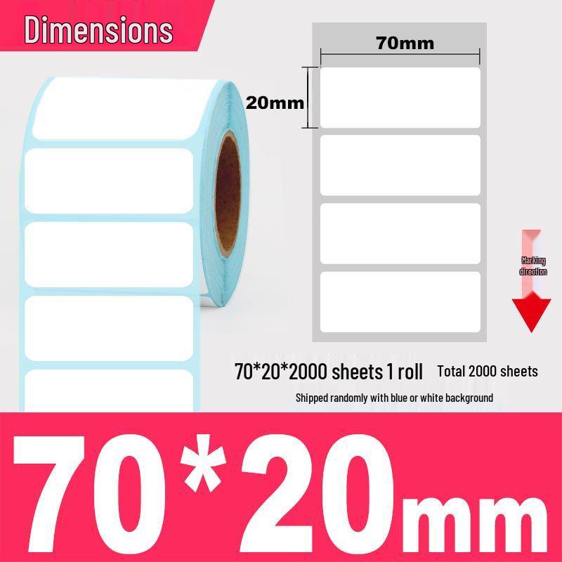 Thermal Self-Adhesive Barcode Labels - 60x40, 30x50, 70x100 mm Stickers