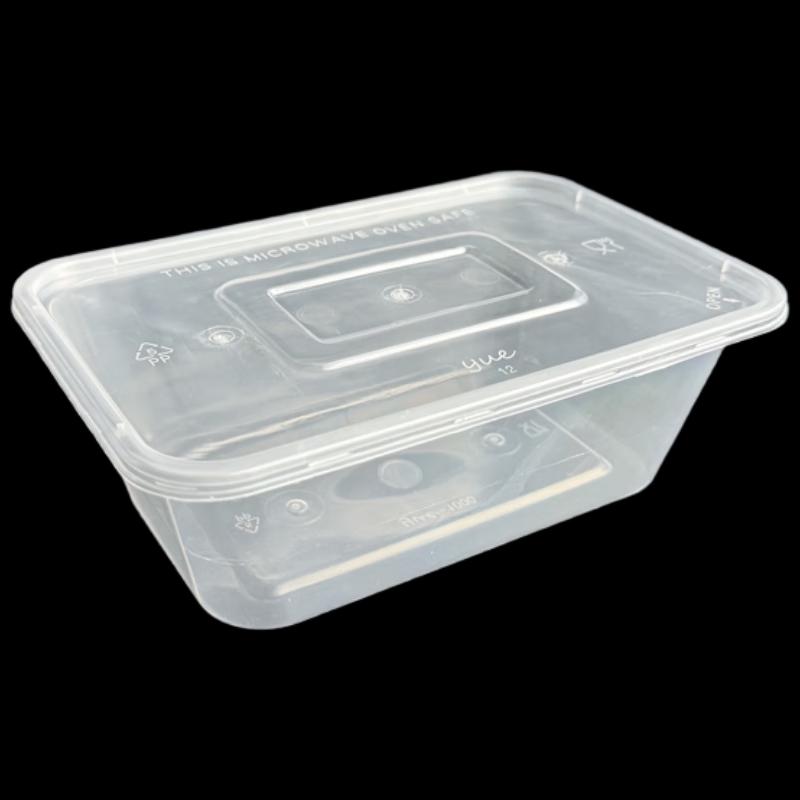 Contenants rectangulaires jetables pour emporter 750 ml