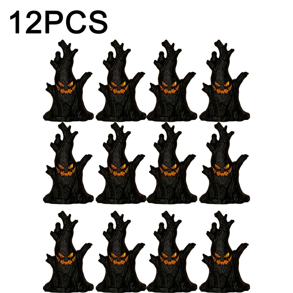 12PCS Halloween LED Ghost Tree Light Home Decoration Candle Lamp Halloween Party Supplies Haunted House Horror Props Kids Gifts