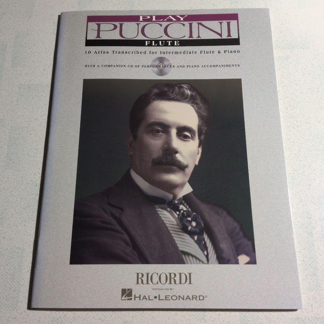

[USED] Sheet music Puccini 10 Arias Intermediate flute Part score with CD Foreign book