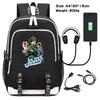 Jojo's Fantastic Adventure School Bag Anime Peripheral Backpack Schoolgirl Canvas Oxford Backpack