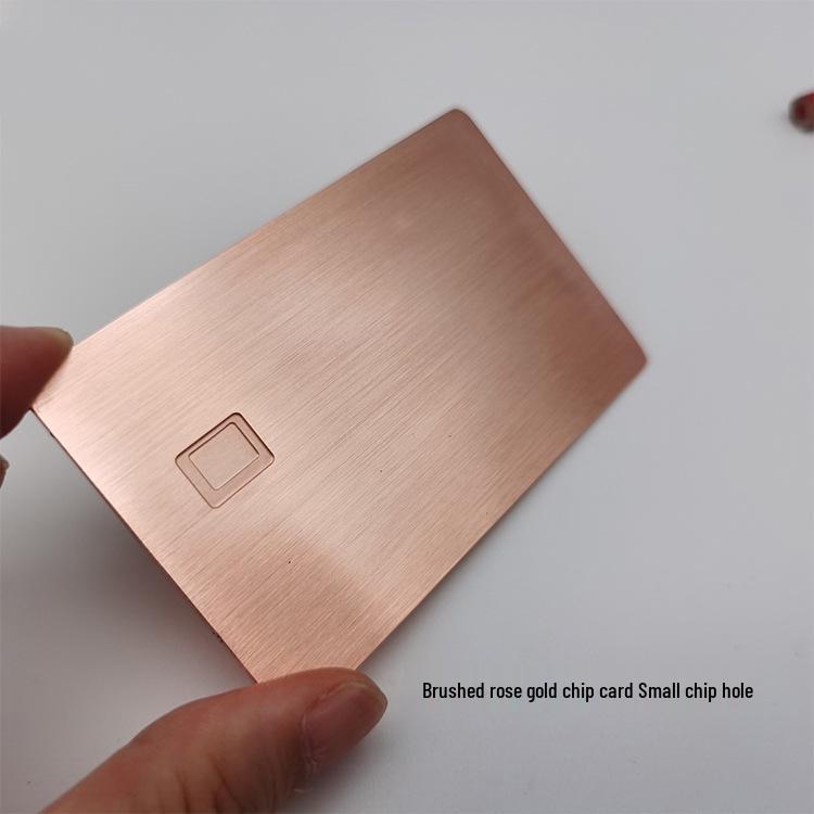 Premium 24K Gold-Plated 304 Stainless Steel Credit Card with IC Chip & Magnetic Stripe