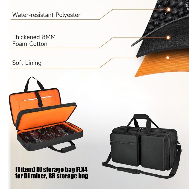 Professional DJ Equipment Bag for DDJ RR Controllers Featuring Multiple Compartment Storage Carrying Case Scratchproof