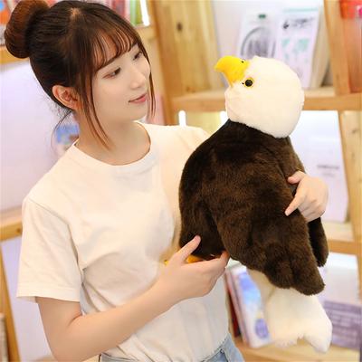 Simulated Sea Sculpture Plush Toy Soft Plush Filling Animal Bird Eagle Pillow Room Decoration Birthday Gift Thanksgiving Gift