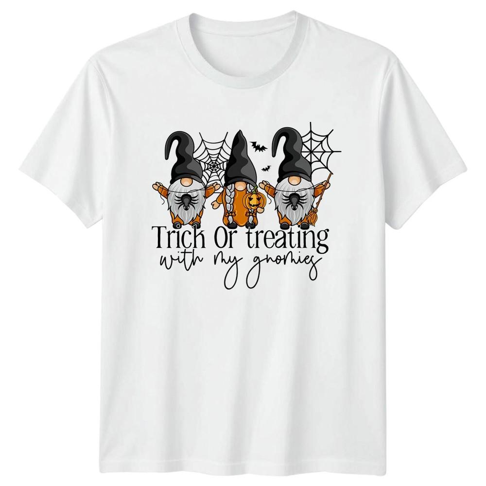 Trick Or Treating With My TShirt Halloween Gnomes Halloween Gift S