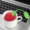 1/3pcs New Silicone Tea Infuser Coffee Filter Strawberry Tea Bag Silicone Tea Ball Holder Teapot Gadgets Herbal Spice Filter