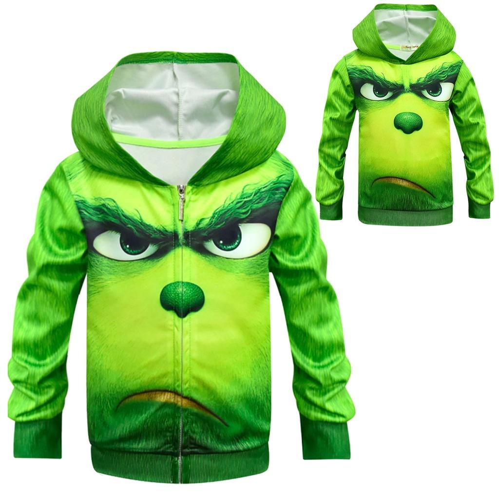 Adorable How The Grinch Stole Christmas Hoodie For Kids Featuring Fun Grinch Design