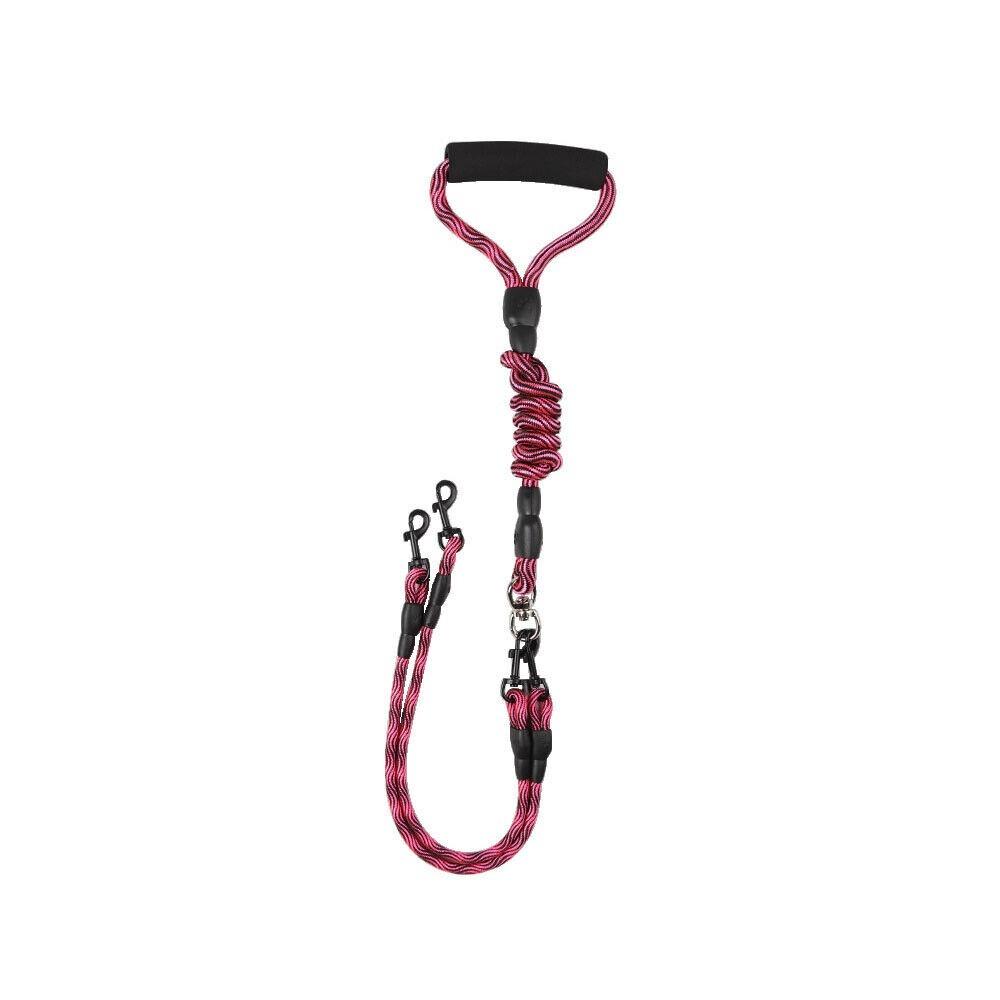 Walking Dog Puppy 2 Heads Leashes Dual Head Dog Leash Rope Portable Pet Walking Leash Lead  Dog