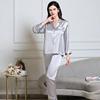 Women's Silk Pajama Set: Long Sleeve Two-Piece, 100% Mulberry Silk, Versatile for Home or Outdoors, Spring/Summer Style