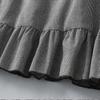 2025 Spring Artistic Retro Loose Casual Houndstooth Pleated Patchwork Dress