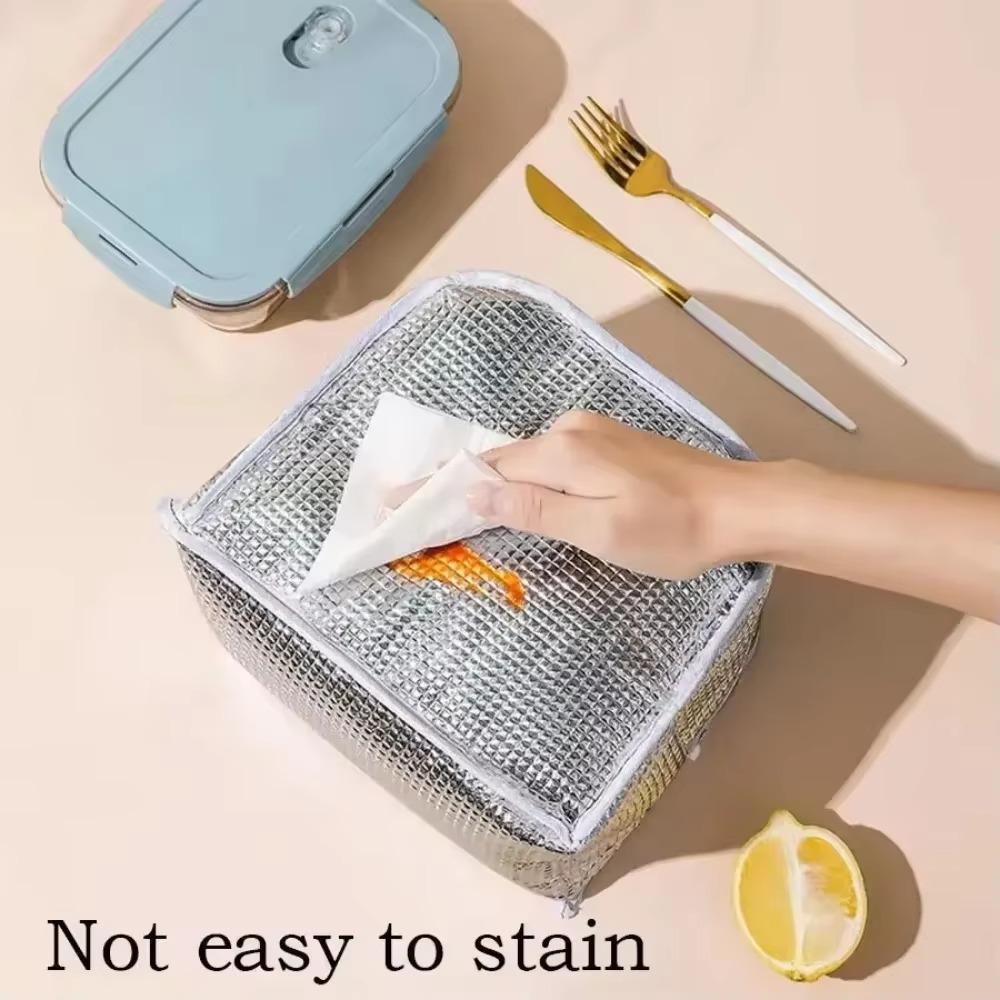 Portable Lunch Box Bag Waterproof Portable Lunch Insulation Bag Waterproof Student Outdoor Thickening Bento Handbag Lunch Bag