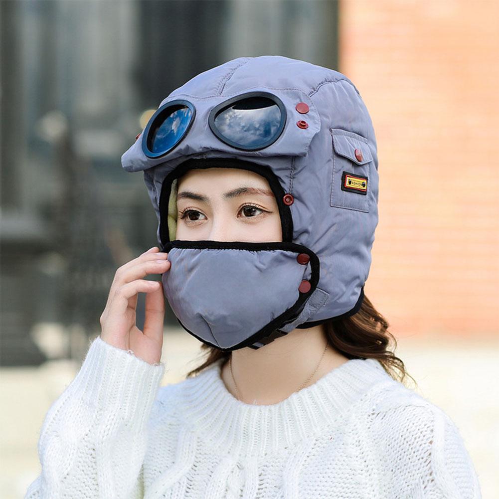 Winter Cycling Glasses Ear Protection Face Protection Hat Thickened Wind-proof Hat