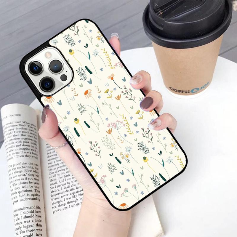 Floral Theme Pattern Mobile Phone Cases Cover For iPhone 17 Air 16 15 14 12 13 11 Pro MAX apple Plus Coque