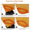 4Piece Woodworking Quick Locator Set for Precise R Angle and Radius Templates Routing Half Round Positioning Jigs Tools