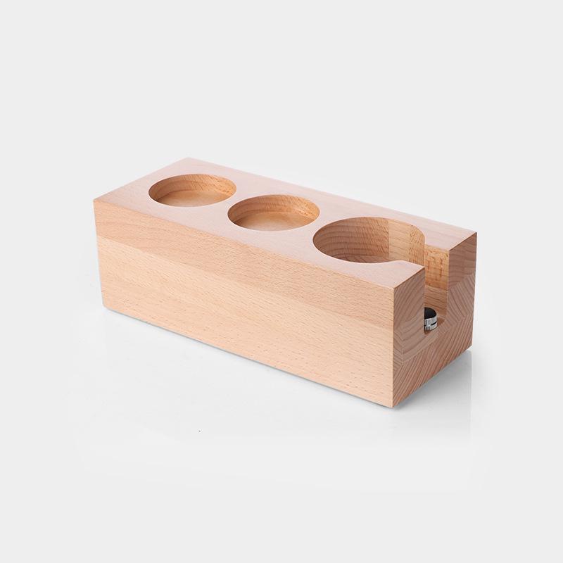 Espresso Machine Walnut Handle Tamping Base & Powder Distributor