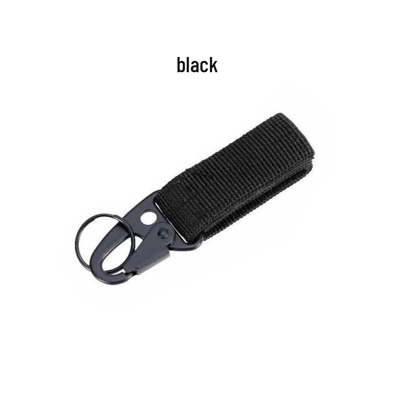 Tactical Nylon Keychain Carabiner with Eagle Beak Hook for Outdoor Gear