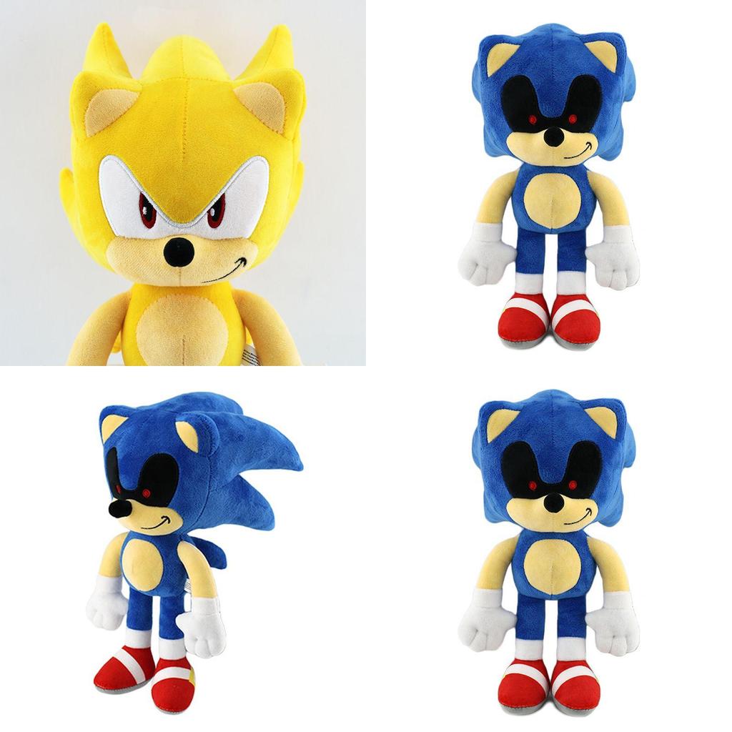 30cm Super Soft Sonic Shadow The Hedgehog Plush Dolls For Kids And Adults