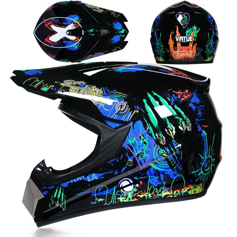 Cartoon Children Motorcycle Helmets Boy Girl dirt bike atv motocross off road racing helmet