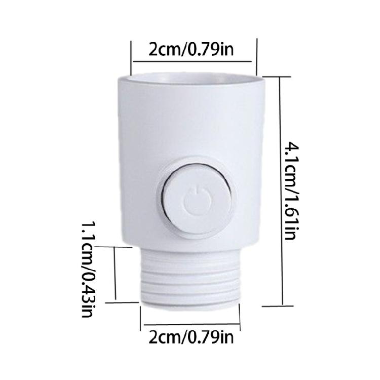 Portable Shower Valves Button Type 1/2Inch Water Flows Control Valves for Easy Installion Designs Bidet Sprayer Use