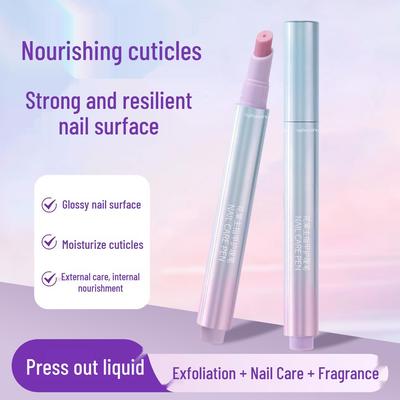 Hua Tang Nail Art Essence Pen: Moisturizing Cuticle Oil for Buffing, Exfoliating, Anti-hangnail, and Glossy Nail Care.