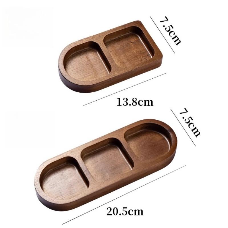Jewelry Storage Box Organizer Ins Retro Desktop Wooden Earrings Dangler Rings Necklaces Compartment Storage Tray Entrance Trays