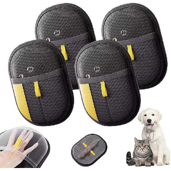 Yomi Pet Hair Remover Glove, 2025 New 9.5in Reusable Two-way Push and Pull Electrostatic Pet Hair Remover-Roll Into Strips, Washable Pet Gloves, for