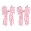 2Pcs New Children's Colorful Hair Woven Headdress Curly Rolls Bow Tassel Hair Accessories Candy Color Little Girl Hair Clip