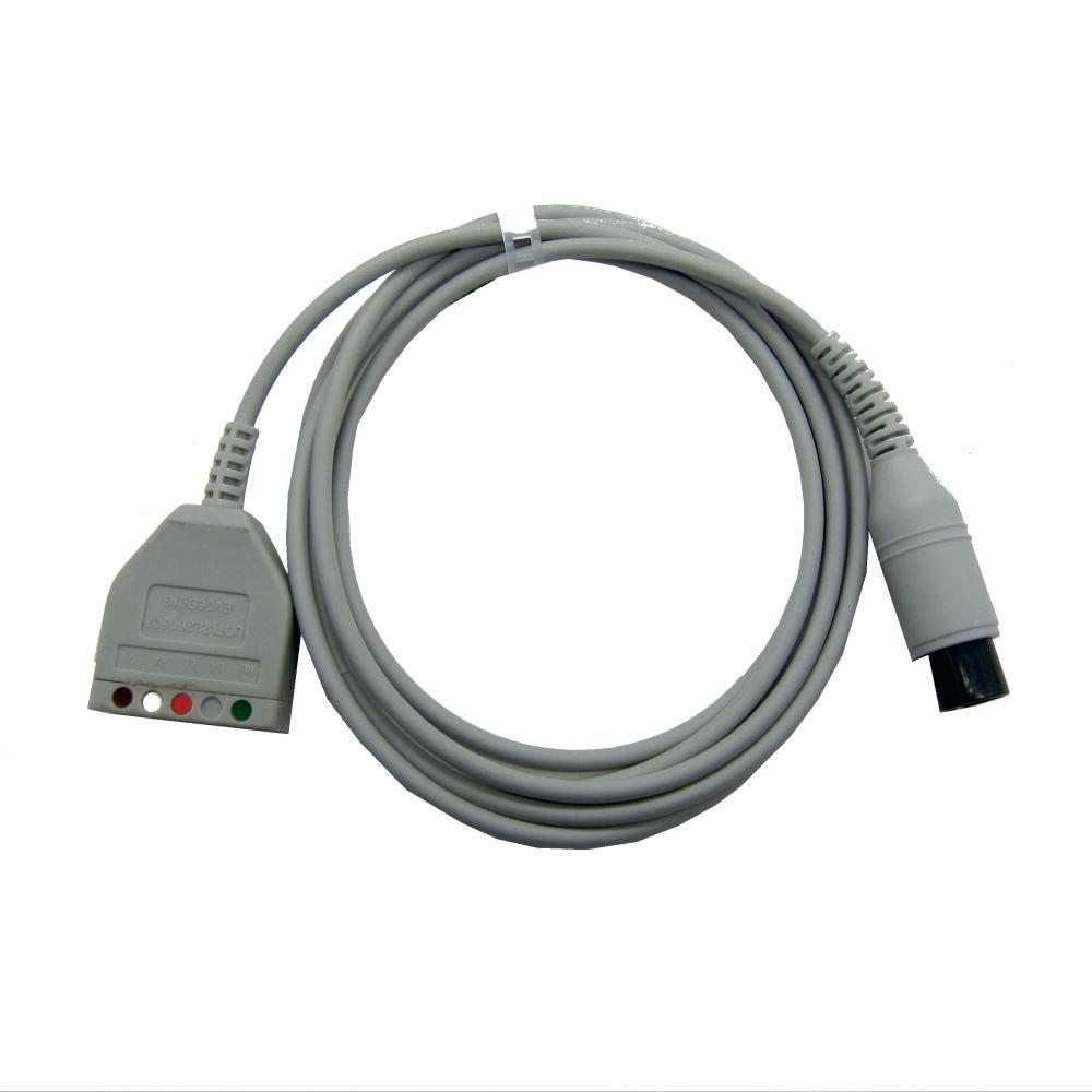 Universal Replacement ECG Trunk Cable AHA Intermediate Adapter, Use for Companion ECG Lead Wires