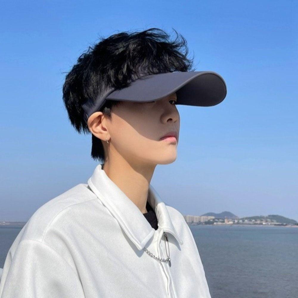 Polyester Summer Sports Sun Hat Adjustable Empty Top Hat Sport Caps Sunscreen Visor Cap  Outdoor