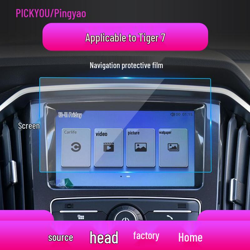 

JMC Yuhu 7 Protective Film for 9” Screen - Fits 25 Models Soft Film