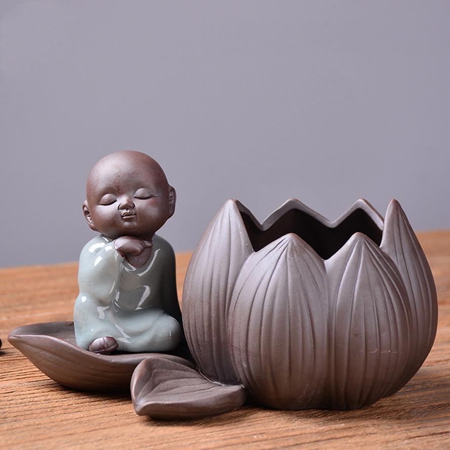 

DXUIALOI Новые китайские креативные гидропонные растения хризантема медные деньги цветочный горшок ваза дзен керамические изделия домашнее украшение