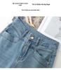 Women's Light Blue High-Waisted Wide-Leg Jeans - 2025 Summer Slimming Style