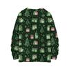Women's Casual Long Sleeve Woolen Christmas Sweatshirt Fall  Vacation Long Sleeve Pullover