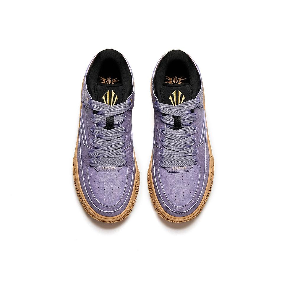 Anta Hélà Code Bequeme Mode Langlebig Leichtgewichtige Low-Top Sneakers Herren Sneakers Dunkelviolett Grau 112541801-2