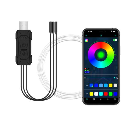 Car Colorful Ambient Light with Wireless App/RF Remote Control LED Interior Lighting Kit for Car Truck SUV RV Boat Home Bedroom Party Decor