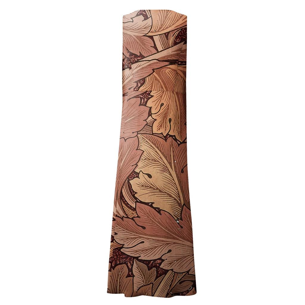 Women's Summer Casual Fashion Retro Printed Sleeveless Round Neck Pocket Dress