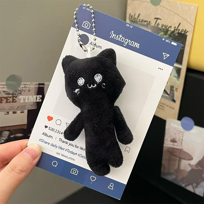 Cute Cartoon Plush Doll Keychain  Plush Toy Keychain Pendant Creative Kawaii Backpack Decoration Accessories Gifts