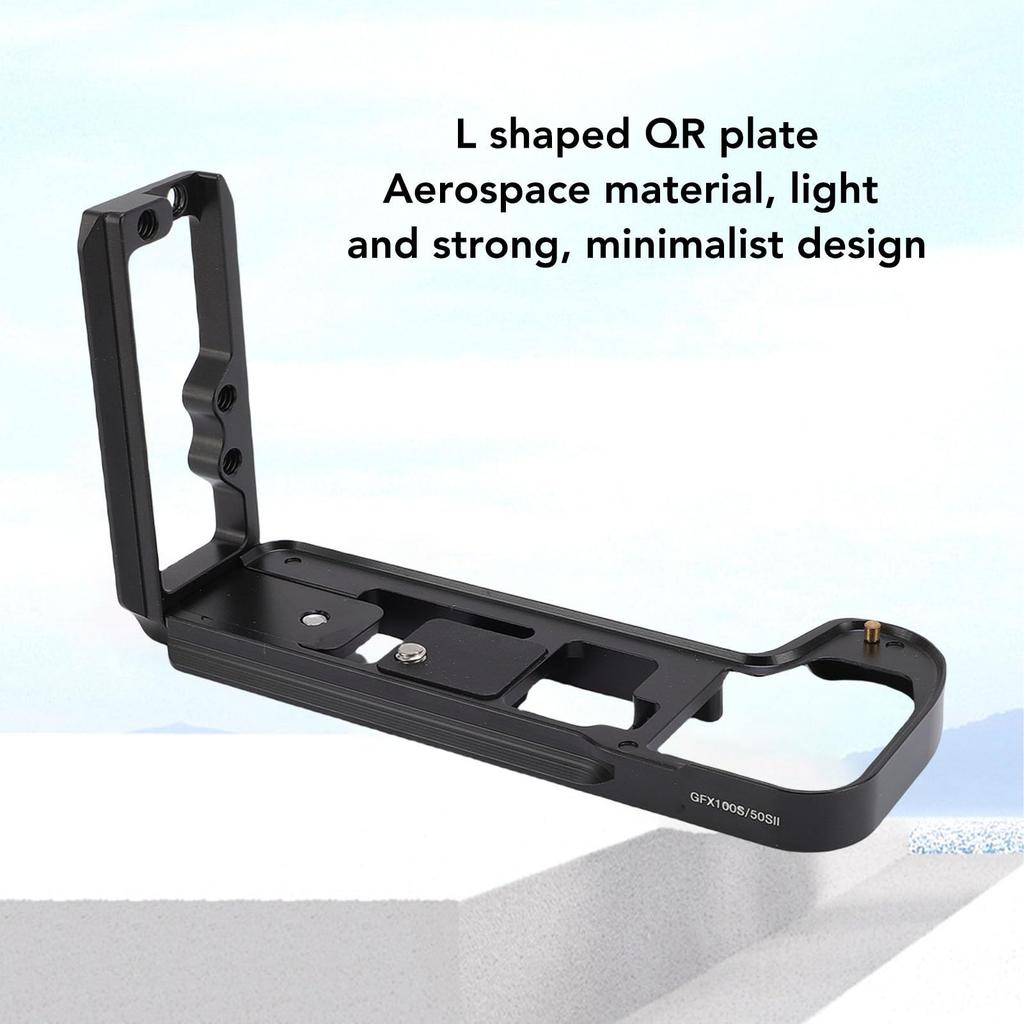 Acogedor Camera Metal QR L Plate for Aluminum Alloy L Bracket Compatible with Screw Hole GFX100S/GFX50SII, Handles, 1/4"