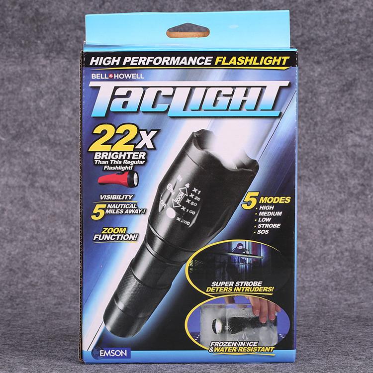 Highpowered Tactical Taclight Flashlight 40x Brighter Led Suitable Outdoor Use