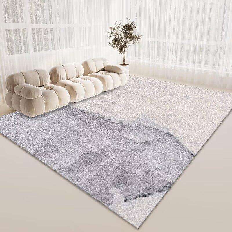 Nordic Style Living Room Sand Coffee Table Carpet, Bedroom Full Of Crystal Velvet Carpet, Study Dining Room Large Area Floor Mat